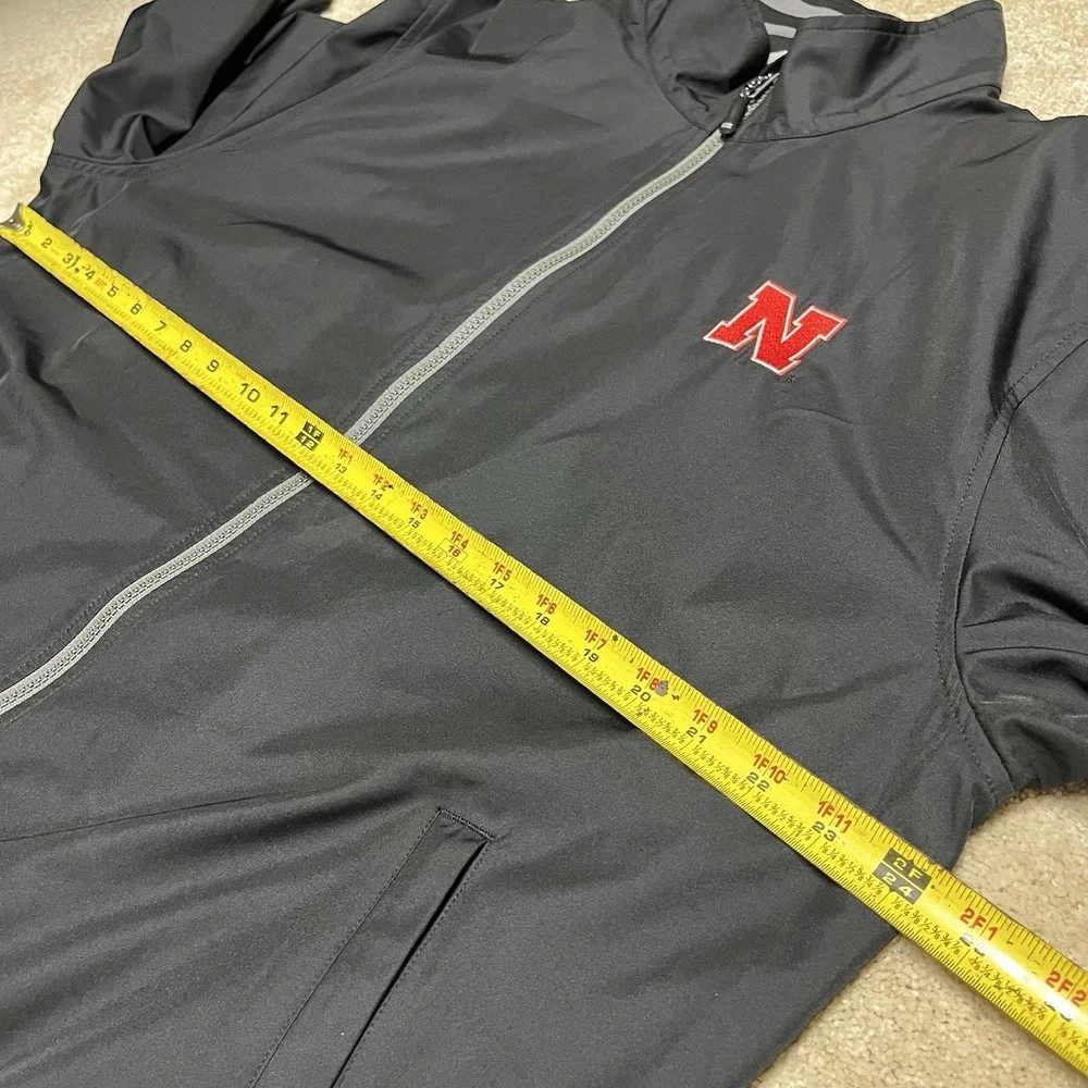 Nebraska Cornhuskers Cutter & Buck WeatherTec Full Zip Jacket Mens Large Black